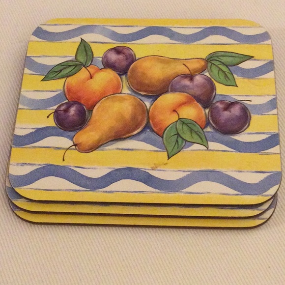 3/$10 | Jason Coasters 4 - Palermo - Fruit - Picture 5 of 11